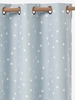 Hollow Star Starry Curtain blue
