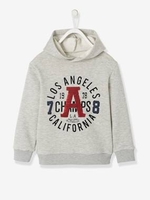 Hooded Sweatshirt,  Magic Reversible Sequin Motif,  for Boys grey light mixed color