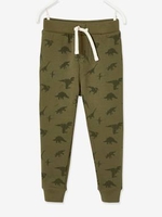 Joggers with Dinosaurs for Boys dark green/print