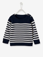 Jumper for Baby Boys blue dark striped