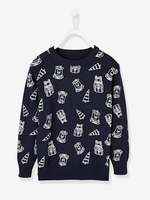 Jumper with Bears,  for Boys blue dark all over printed