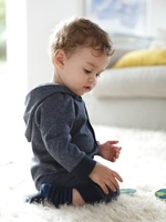 Jumpsuit with Hood,  for Baby Boys grey dark mixed color