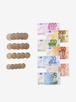 Mock Money green dark solid with design