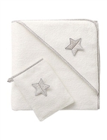 Organic Collection Bath Cape & Wash Mitt