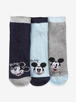 Pack of 3 Pairs of Trainer Socks,  Disney® Mickey blue light solid with design