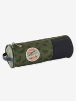 Pencil Case with Dinosaur Motifs green/print
