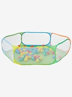 Playpen with Balls blue medium solid with design