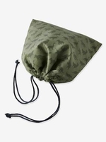 Pouch-Like Lunch Bag with Dinosaur Motifs for Boys dark green/print