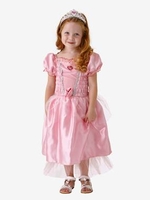 Princess Costume pink medium solid with desig