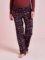 Printed Maternity Pyjama Bottoms blue dark all over printed