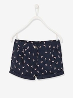 Printed Shorts,  for Girls orange bright all over printed