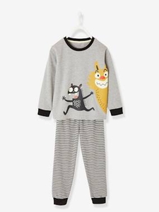 Pyjamas for Boys with Glow-in-the-Dark Motifs grey dark mixed color