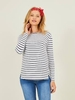 Sailor-Type Top,  Maternity & Nursing Special red medium striped