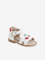 Sandals with Embroidered Appliqués for Baby Girls white medium all over printed