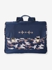Satchel with Camouflage Print,  for Boys blue dark solid