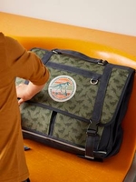 Satchel with Dinosaur Motifs for Boys green/print