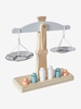 Scales with Weights beige medium solid with decor