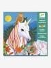 Scoubidou Pictures - Magic Mane,  by DJECO blue medium solid with design