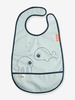 Sea Friends Bib with Pocket,  DONE BY DEER,  Oeko-Tex® blue light solid with design