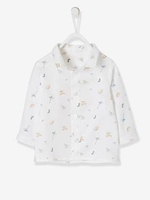 Shirt with Dinosaur Print for Baby Boys white light all over printed