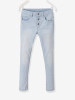 Slim Leg Jeans for Girls blue light solid