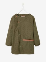 Smock with Dinosaur Motifs for Boys dark green/print