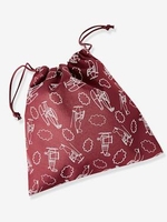 Snack Bag with Airplanes,  for Boys brown medium solid
