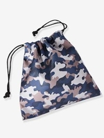Snack Bag with Camouflage Motif,  for Boys blue dark solid