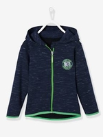 Sports Sweatshirt with Hood for Boys blue dark solid