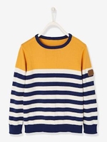 Striped Jumper for Boys blue dark striped