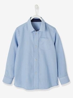 Striped Long-Sleeved Shirt For Boys white light striped
