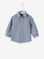 Striped Shirt for Baby Boys blue dark striped