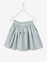Striped Skirt for Girls white light striped