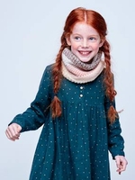 Striped Snood,  Polar Fleece Lining,  for Girls pink light 2 color/multicol r