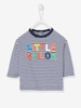 Striped T-Shirt with Motif for Baby Boys blue dark striped