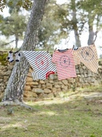 Striped T-shirt with Skateboard,  for Boys beige stripes