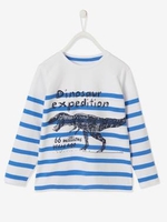 Striped Top,  for Boys blue dark striped