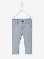 Striped Trousers for Baby Boys blue dark striped