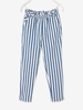 Striped Trousers for Girls blue medium striped