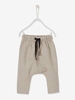Striped Trousers in Linen & Cotton for Baby Boys beige light striped