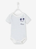 Stripes Print Mickey® Bodysuit blue light striped