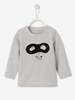 Stylish Top for Baby Boys grey medium striped
