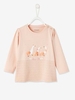 Stylish Top for Baby Girls blue dark solid with design