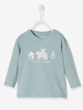 Stylish Top for Baby Girls blue light solid with design