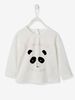Stylish Top for Baby Girls white light solid with design