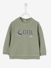 Sweatshirt,  “Cool Raoul” Croc with Skateboard,  for Baby Boys green light solid with design