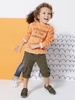 Sweatshirt Printed with Jungle Animals,  for Boys orange dark solid with design