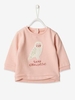 Sweatshirt with Animal Motif in Bouclé for Baby Girls grey light mixed color