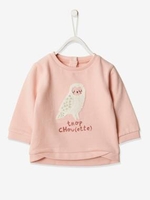 Sweatshirt with Animal Motif in Bouclé for Baby Girls grey light mixed color