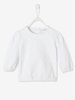 Sweatshirt with Broderie Anglaise,  for Babies white light solid